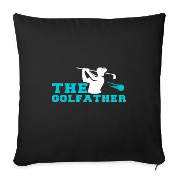 Golf Geschenk Witz Golfspieler Golfer - Sofakissenbezug 45 x 45 cm - Schwarz - Vorne