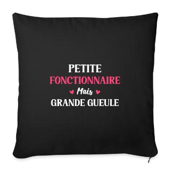 Fonctionnaire - Housse de coussin décorative 45 x 45 cm - noir - Devant