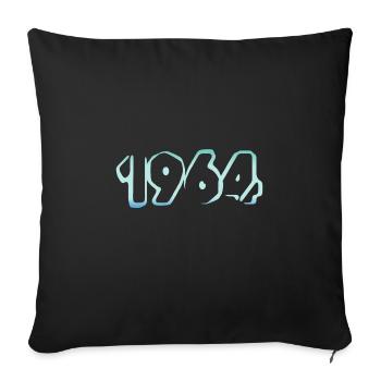 Eisberg 1964 - Sofakissenbezug 45 x 45 cm - Schwarz - Vorne