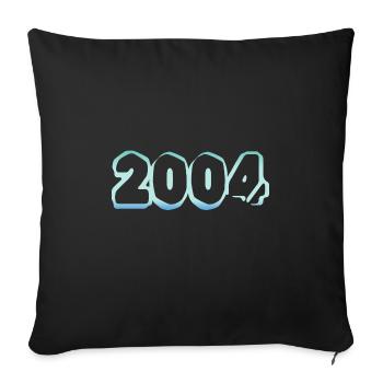 2004 - Housse de coussin décorative 45 x 45 cm - noir - Devant