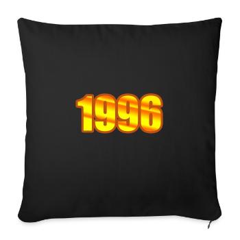 1996 1996 - Sofakissenbezug 45 x 45 cm - Schwarz - Vorne