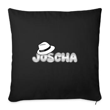 Joscha - Sofa pillowcase 17,3'' x 17,3'' (45 x 45 cm) - black - Front