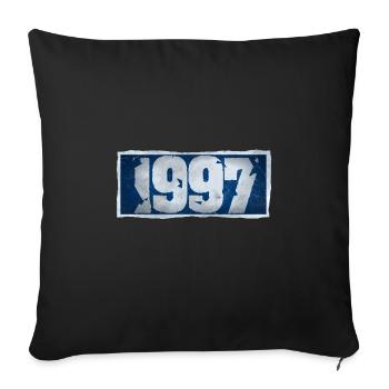 1997 - Sofa pillowcase 17,3'' x 17,3'' (45 x 45 cm) - black - Front