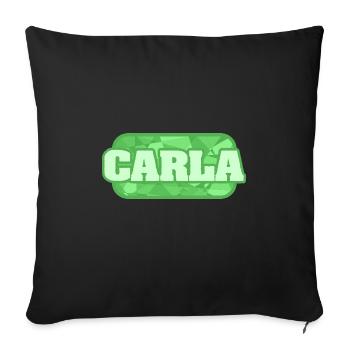 Health & Medical Carla - Sofa pillowcase 17,3'' x 17,3'' (45 x 45 cm) - black - Front