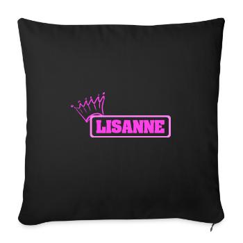 Krone Lisanne - Sofa pillowcase 17,3'' x 17,3'' (45 x 45 cm) - black - Front
