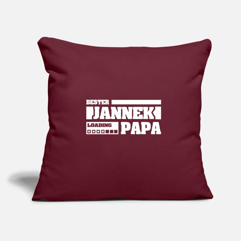 Jannek as a given name Sofa pillowcase 17,3'' x 17,3'' (45 x 45 cm)