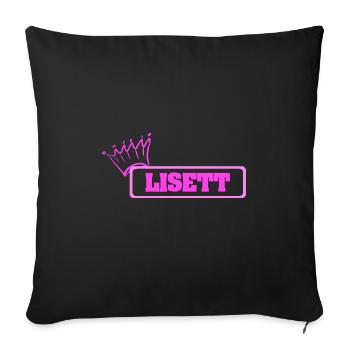 Krone Lisett - Sofa pillowcase 17,3'' x 17,3'' (45 x 45 cm) - black - Front