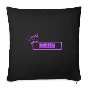 Sister Rojin - Sofa pillowcase 17,3'' x 17,3'' (45 x 45 cm) - black - Front