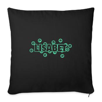 Lisabet als Lustig - Sofakissenbezug 45 x 45 cm - Schwarz - Vorne