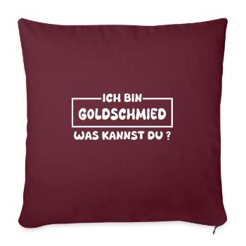 Occupation: Goldsmith - Sofa pillowcase 17,3'' x 17,3'' (45 x 45 cm) - burgundy - Front