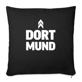 Lustig Witzig Spaß Karneval Fasching Spruch Kostüm - Sofakissenbezug 45 x 45 cm - Schwarz - Vorne