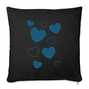 Cadeau pour la fête des mères : Idée de cadeau pour la fête des mères - Housse de coussin décorative 45 x 45 cm - noir - Devant