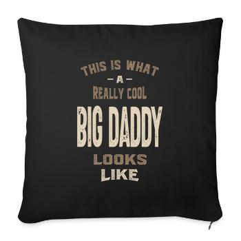 Really Cool Big Daddy - Sofa pillowcase 17,3'' x 17,3'' (45 x 45 cm) - black - Front
