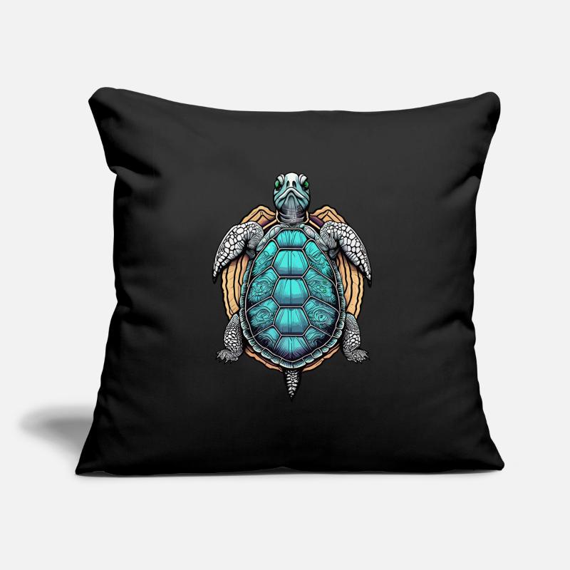 Psychedelic Turtle Sofa pillowcase 17,3'' x 17,3'' (45 x 45 cm)