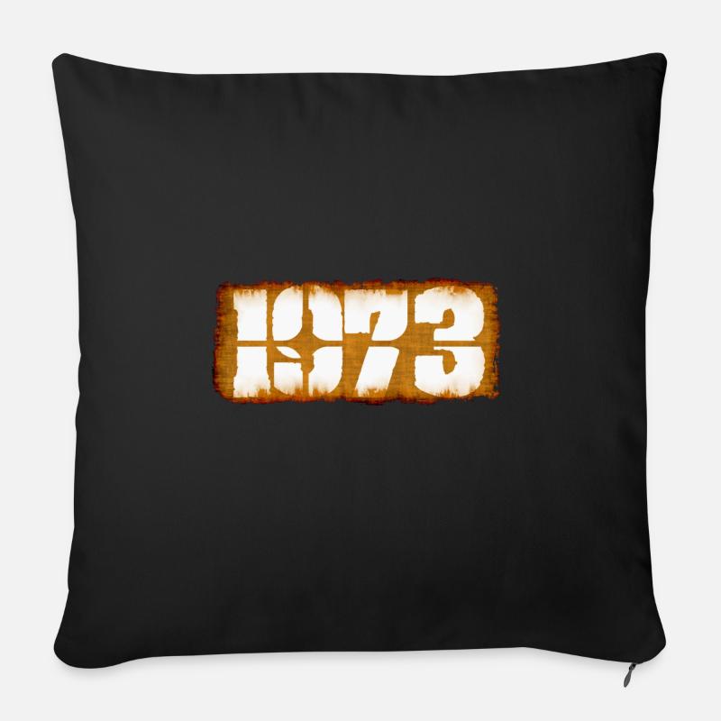 1973 - Sofakissenbezug 45 x 45 cm - Schwarz