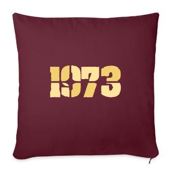 1973 - Sofa pillowcase 17,3'' x 17,3'' (45 x 45 cm) - burgundy - Front
