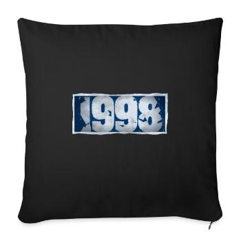 1998 - Housse de coussin décorative 45 x 45 cm - noir - Devant