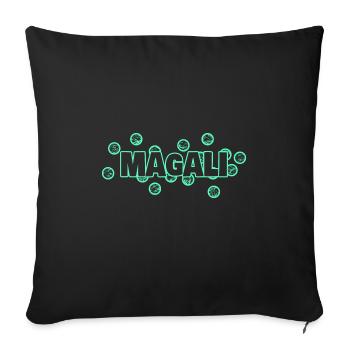 Lustig Magali - Sofakissenbezug 45 x 45 cm - Schwarz - Vorne