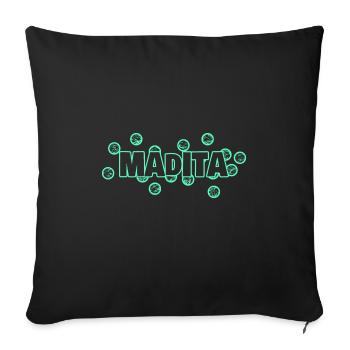 Lustig Madita - Sofakissenbezug 45 x 45 cm - Schwarz - Vorne