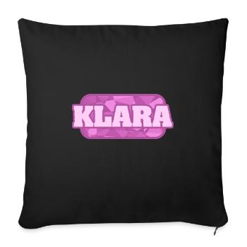 Nature for Klara Health Bio - Sofa pillowcase 17,3'' x 17,3'' (45 x 45 cm) - black - Front