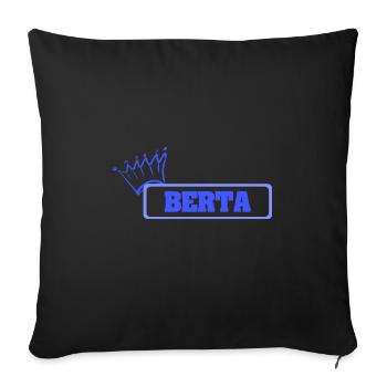 Cadeau pour Berta - Housse de coussin décorative 45 x 45 cm - noir - Devant