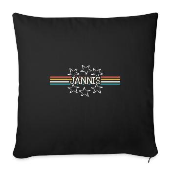 Étoile Jannis - Housse de coussin décorative 45 x 45 cm - noir - Devant
