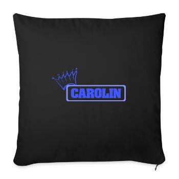 Sister Carolin - Sofa pillowcase 17,3'' x 17,3'' (45 x 45 cm) - black - Front