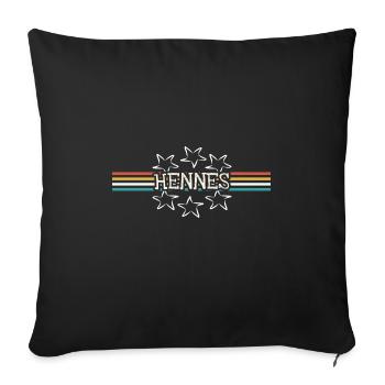 Stern Hennes - Sofa pillowcase 17,3'' x 17,3'' (45 x 45 cm) - black - Front