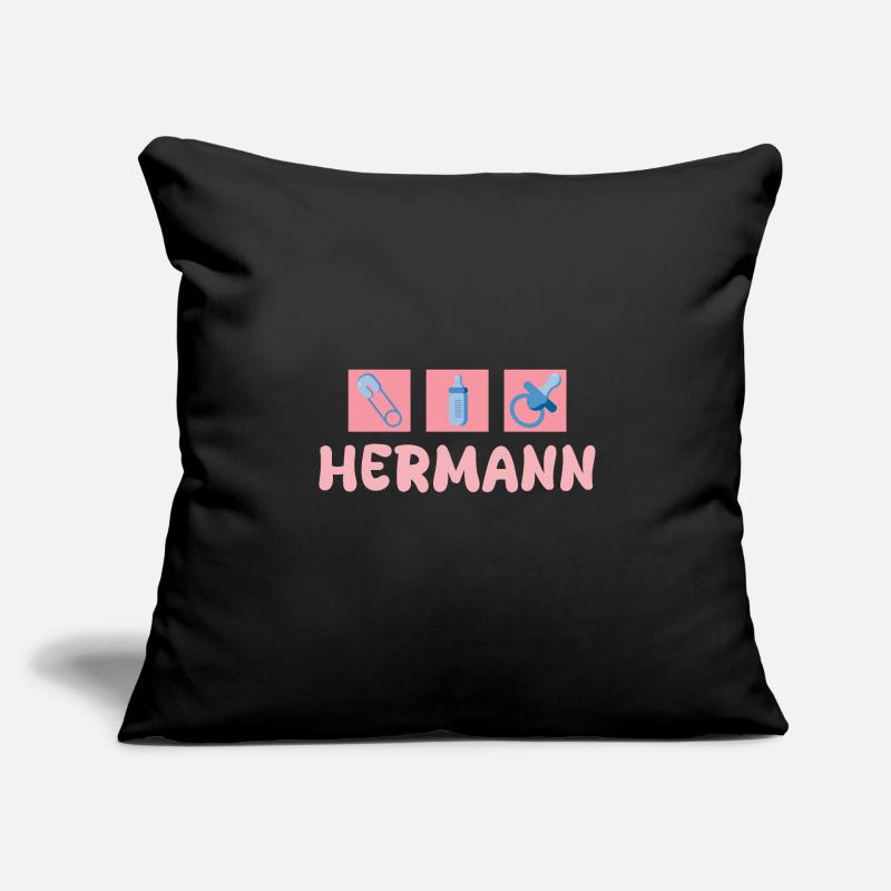 Hermann as a pacifier Sofa pillowcase 17,3'' x 17,3'' (45 x 45 cm)