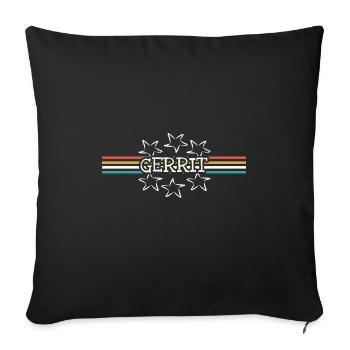 Stern Gerrit - Sofa pillowcase 17,3'' x 17,3'' (45 x 45 cm) - black - Front