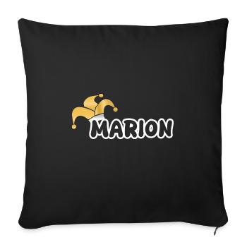 Carnaval Marion - Housse de coussin décorative 45 x 45 cm - noir - Devant