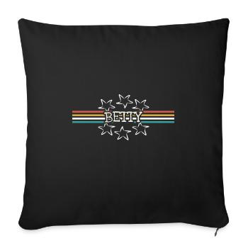 Cadeau pour Betty - Housse de coussin décorative 45 x 45 cm - noir - Devant