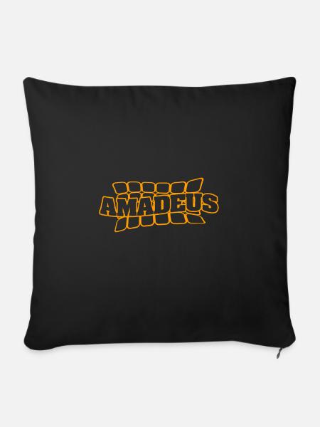 Amadeus - Sofakissenbezug 45 x 45 cm - Schwarz