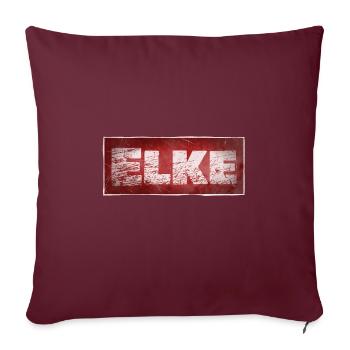 Elke - Housse de coussin décorative 45 x 45 cm - bordeaux - Devant