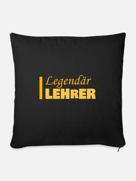 Lehrer als Beruf - Sofakissenbezug 45 x 45 cm - Schwarz