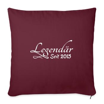 2015 - Sofa pillowcase 17,3'' x 17,3'' (45 x 45 cm) - burgundy - Front