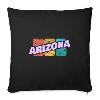 Gift for Arizona - Sofa pillowcase 17,3'' x 17,3'' (45 x 45 cm) - black - Front