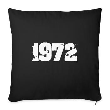 Sun 1972 - Sofa pillowcase 17,3'' x 17,3'' (45 x 45 cm) - black - Front