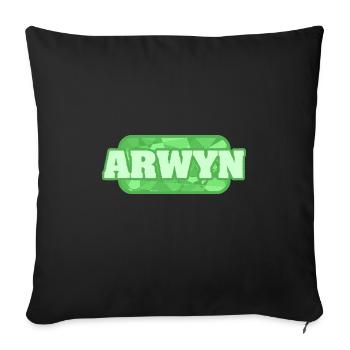 Health Arwyn - Sofa pillowcase 17,3'' x 17,3'' (45 x 45 cm) - black - Front
