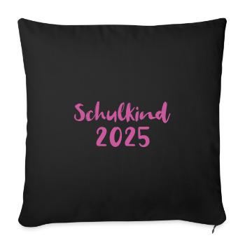 Schoolchild 2025 - Sofa pillowcase 17,3'' x 17,3'' (45 x 45 cm) - black - Front