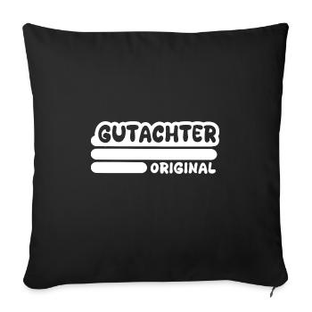 Profession : Évaluateur - Housse de coussin décorative 45 x 45 cm - noir - Devant