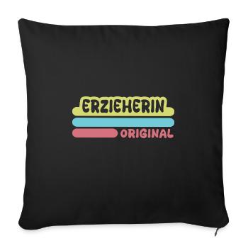 Governess - Sofa pillowcase 17,3'' x 17,3'' (45 x 45 cm) - black - Front