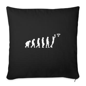 Basketball Evolution Team Amateurs de basketball - Housse de coussin décorative 45 x 45 cm - noir - Devant