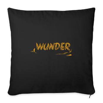 Geschenkidee Wunder - Sofakissenbezug 45 x 45 cm - Schwarz - Vorne