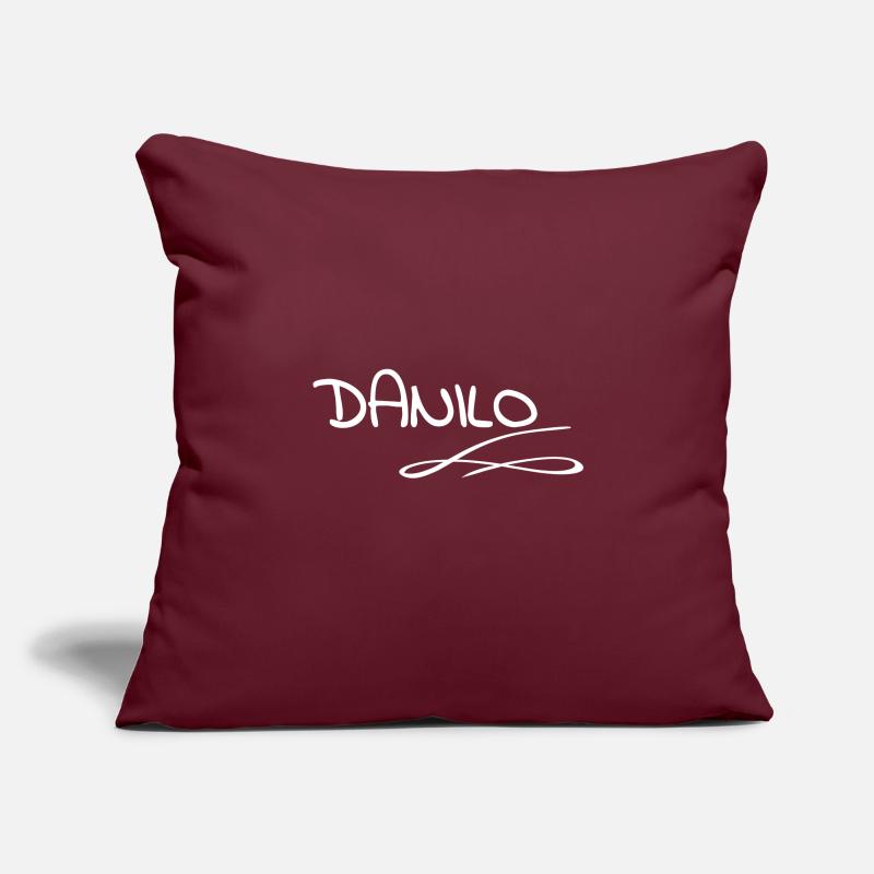 First name Danilo Sofa pillowcase 17,3'' x 17,3'' (45 x 45 cm)