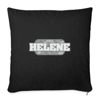 Santé Hélène - Housse de coussin décorative 45 x 45 cm - noir - Devant