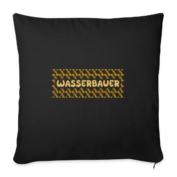 Job Hydraulic Engineer - Sofa pillowcase 17,3'' x 17,3'' (45 x 45 cm) - black - Front