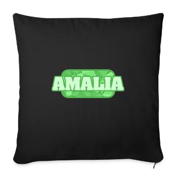 Health & Medical Amalia - Sofa pillowcase 17,3'' x 17,3'' (45 x 45 cm) - black - Front