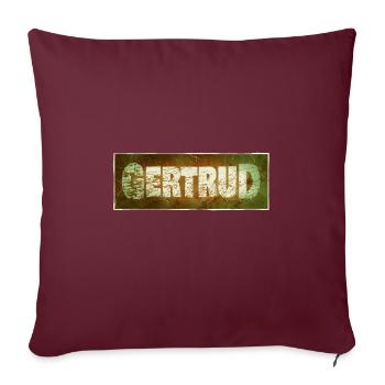 Gertrud - Housse de coussin décorative 45 x 45 cm - bordeaux - Devant