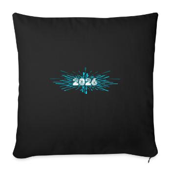 2026 - Housse de coussin décorative 45 x 45 cm - noir - Devant
